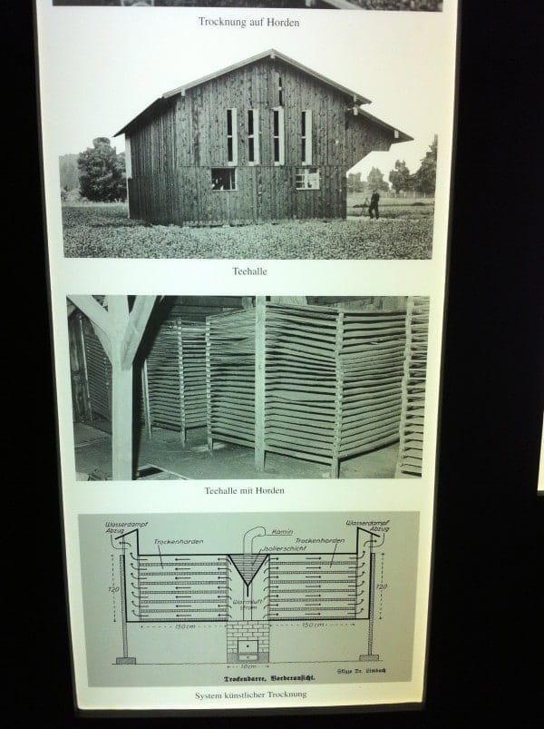 Hier wurde der Tee getrocknet