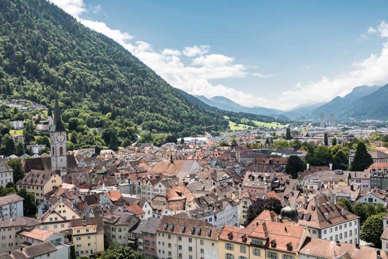 Chur, Graubünden, Schweiz, Rhätische-Bahn, Arosa, wandern, Brambruesch, Biken, Reformation, Museum, Forum-Würth, Kunsthaus, Stadtführung, Best Ager