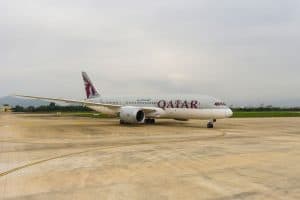 Qatar Airways Einführungsflug QR 994 - von Doha nach Da Nang mit der Boeing 787-8 - Dreamliner - in der Businessclass, Pressekonferenz und Galadinner