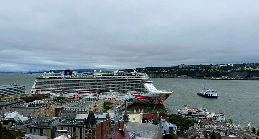 New York Kreuzfahrt von Quebec - meine Eindrücke - NCL Joy im Hafen von Quebec