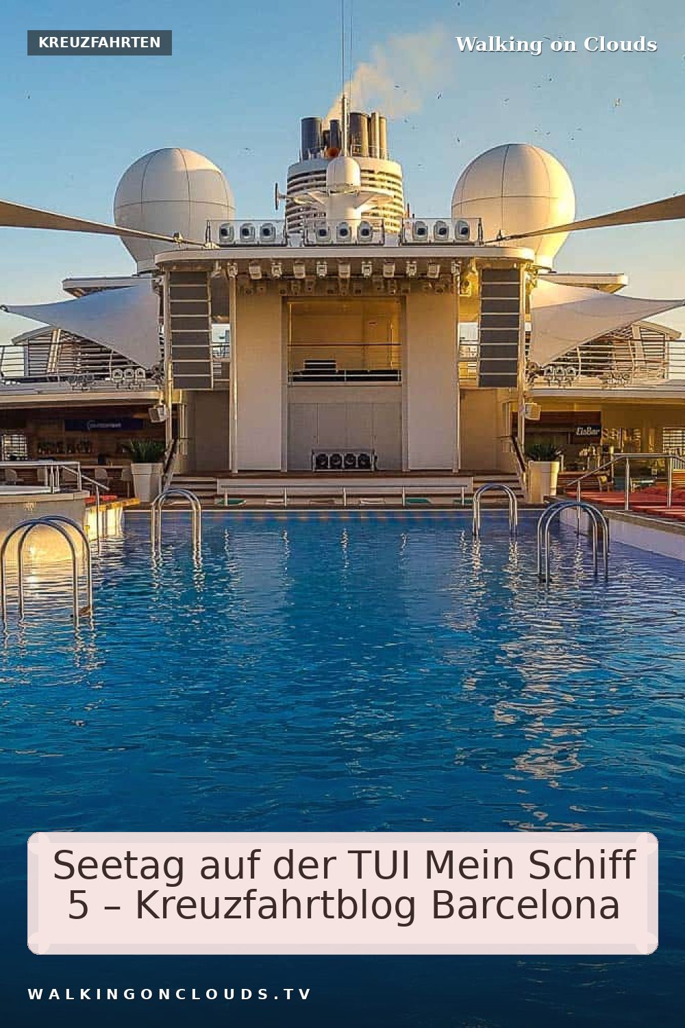 Beschäftigung auf einem Seetag auf der TUI Mein Schiff 5. Tipps vom Kreuzfahrtblog nach Barcelona. Fitness, Schiffstour, Restaurants, Spa,